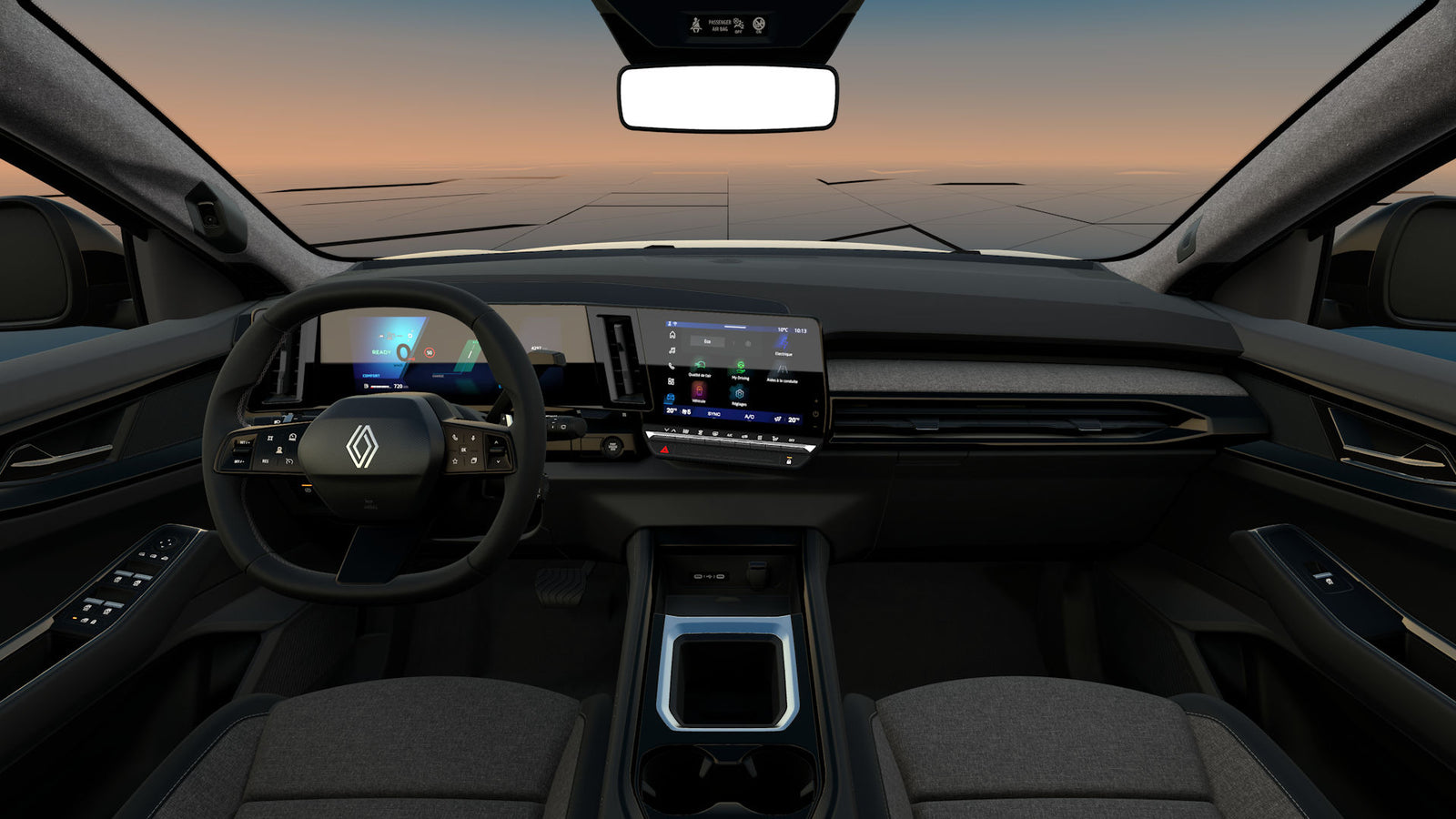 Renault Austral evolution Full Hybrid E-Tech 200 noleggio lungo termine - interni plancia openR link