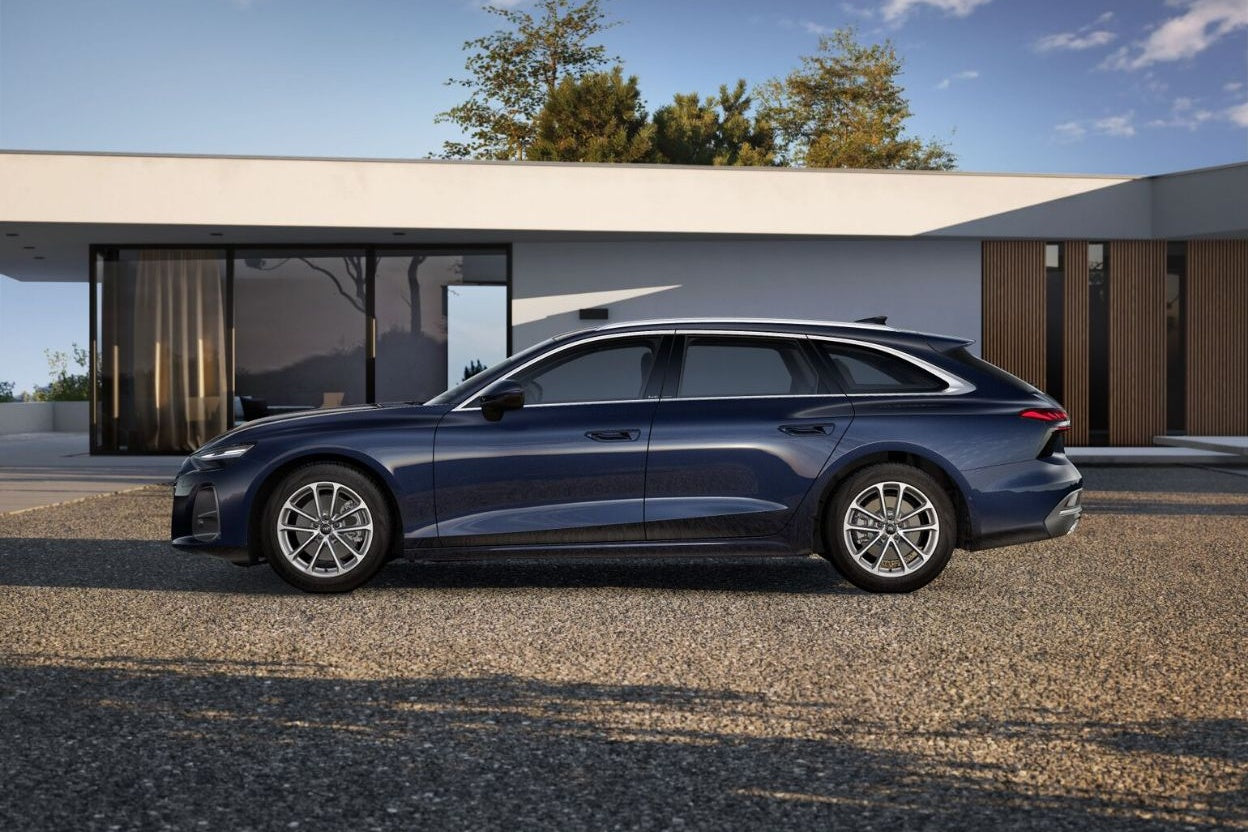 Audi A6 Avant TDI 150 kW S tronic Business – vista laterale blu Firmamento