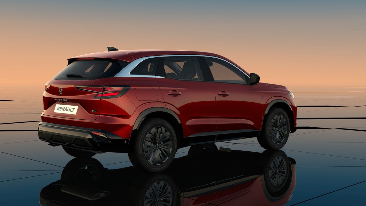 Renault Austral evolution Full Hybrid E-Tech 200 noleggio lungo termine - Rosso Passion 3/4 posteriore