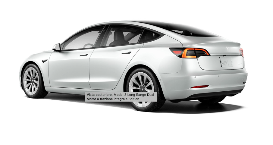 TESLA Model 3 75 kWh Long Range Dual Motor AWD Automatica Noleggio Lungo Termine - Solorent.it