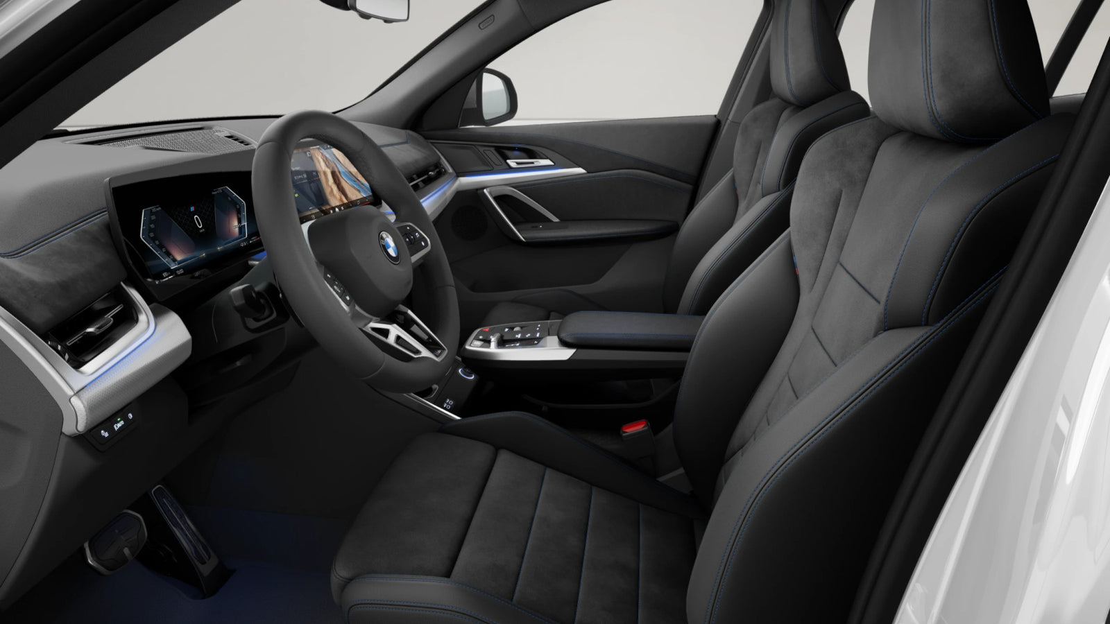 BMW X2 sDrive18d M Sport Privati noleggio lungo termine - interni sedili sportivi