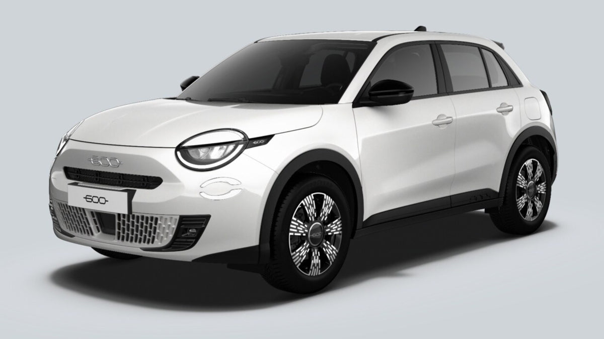 Fiat 600 Hybrid Icon Bianco Gelato noleggio lungo termine