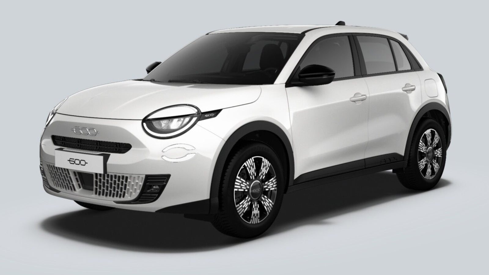 Fiat 600 Hybrid Icon Bianco Gelato noleggio lungo termine privati
