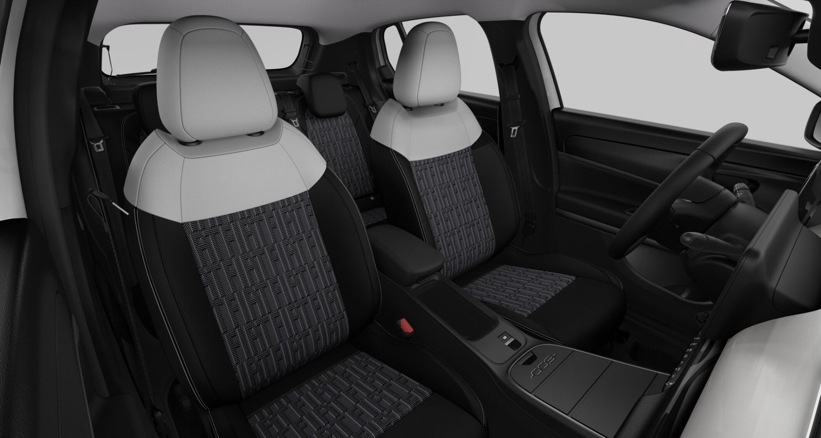 Fiat 600 Hybrid Icon sedili in tessuto Jacquard