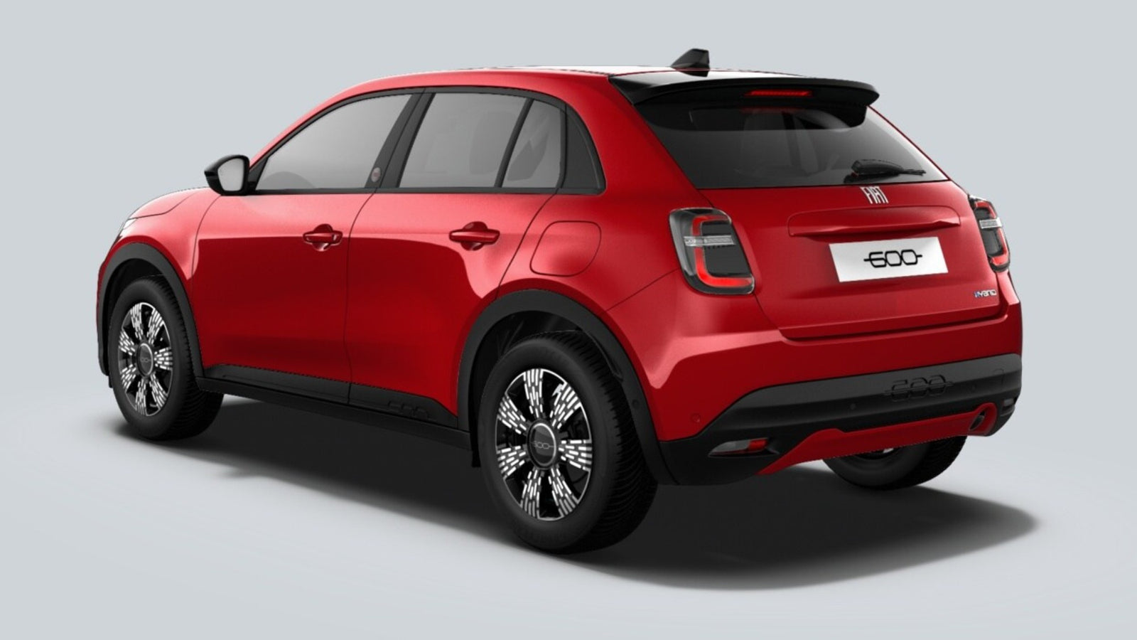 Fiat 600 Hybrid Icon (RED) vista posteriore
