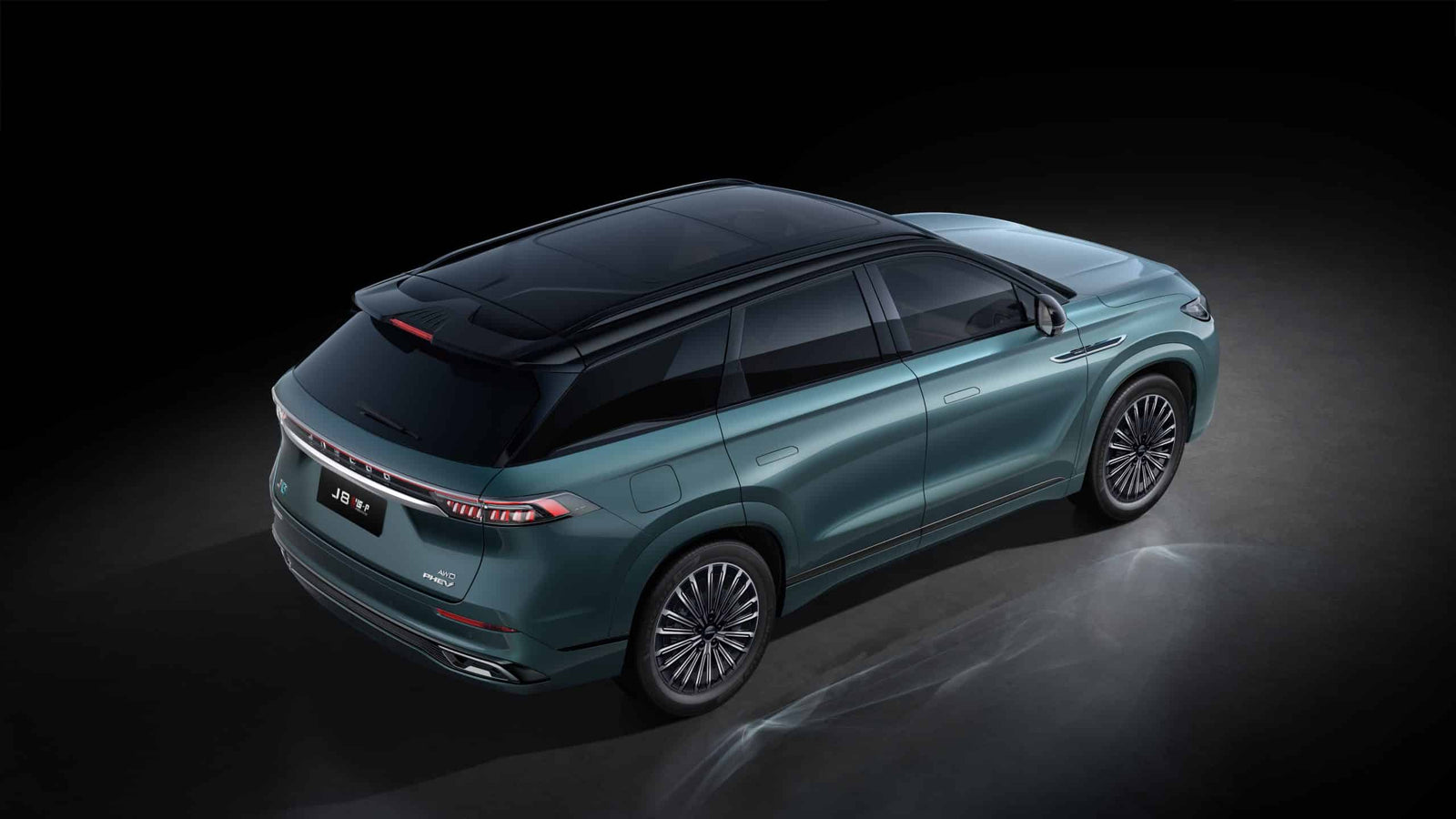 Jaecoo 8 SHS-P Exclusive AWD Privati noleggio lungo termine - vista posteriore dall'alto