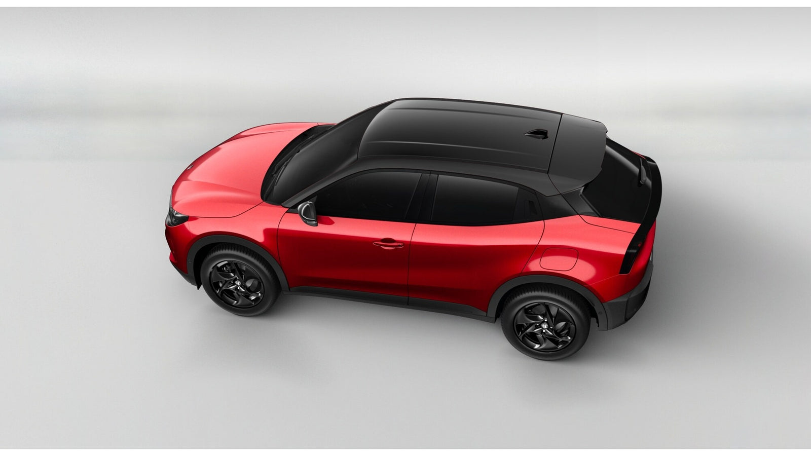 ALFA ROMEO Junior Ibrida Sprint Rosso Brera tetto nero Noleggio Lungo Termine - Solorent.it