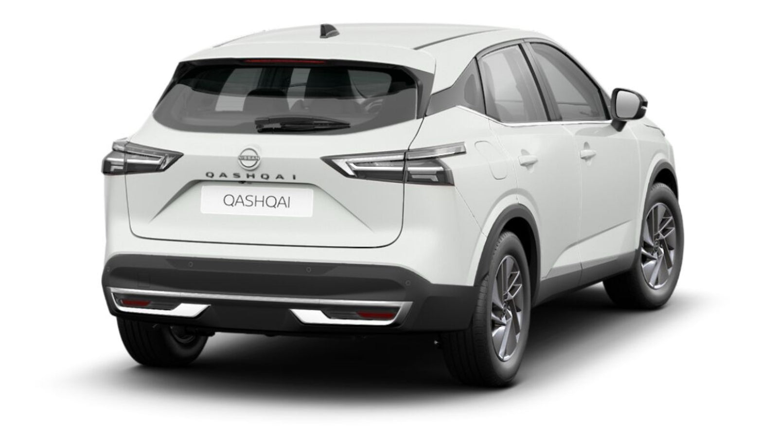 Nissan Qashqai 1.3 MHEV 158 Acenta CVT noleggio lungo termine - Pearl White vista posteriore